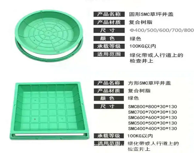 长春树脂复合种植井盖展示